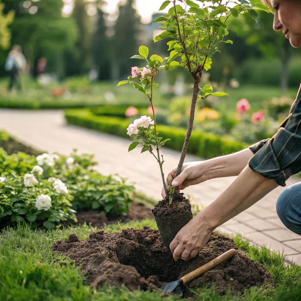 Eco-Garden Creation Courses overview with hands planting a small tree